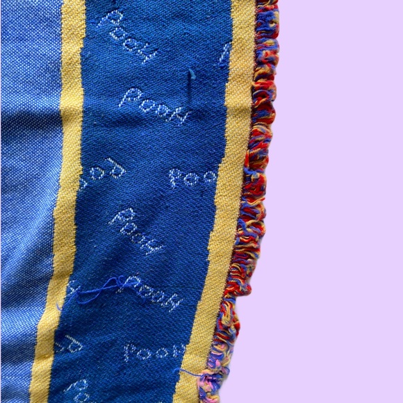 Vintage 90s Disney Winnie The Pooh and Tigger Too Tapestry Throw Blanket π₯ - Picture 4 of 5